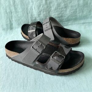 Birkenstock Arizona Split Gray/Black-Gray Camo